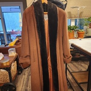 Marvin Richards Vintage Coat, Faux Fur
